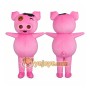 Pig Mascot Costume for Adults Custom Logo Party Character Suit
