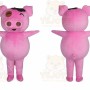 Pig Mascot Costume for Adults Custom Logo Party Character Suit