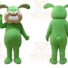 Rabbit Mascot Costume for Adults Custom Logo Party Character Suit