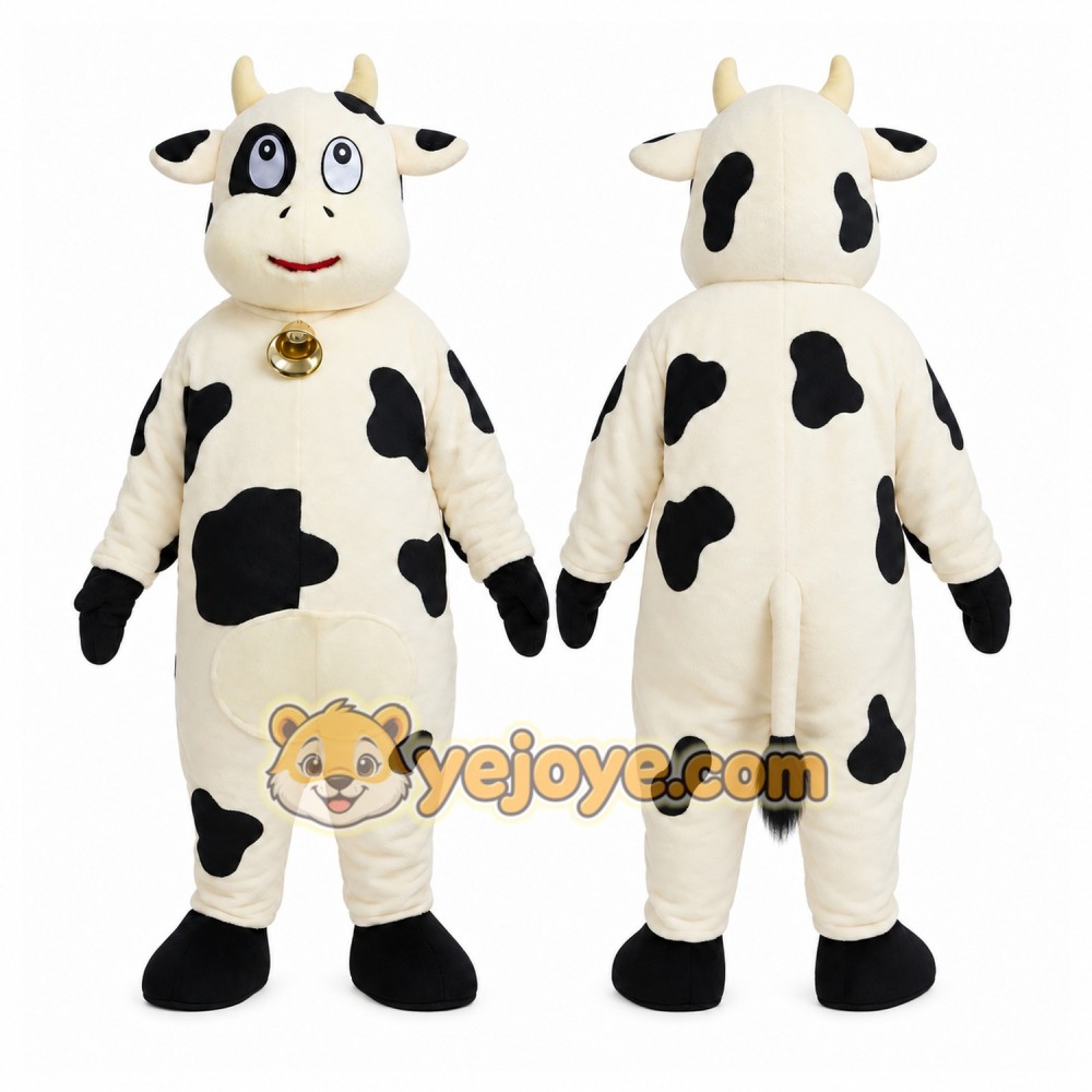 Cow Mascot Costume for Adults Custom Logo Party Character Suit