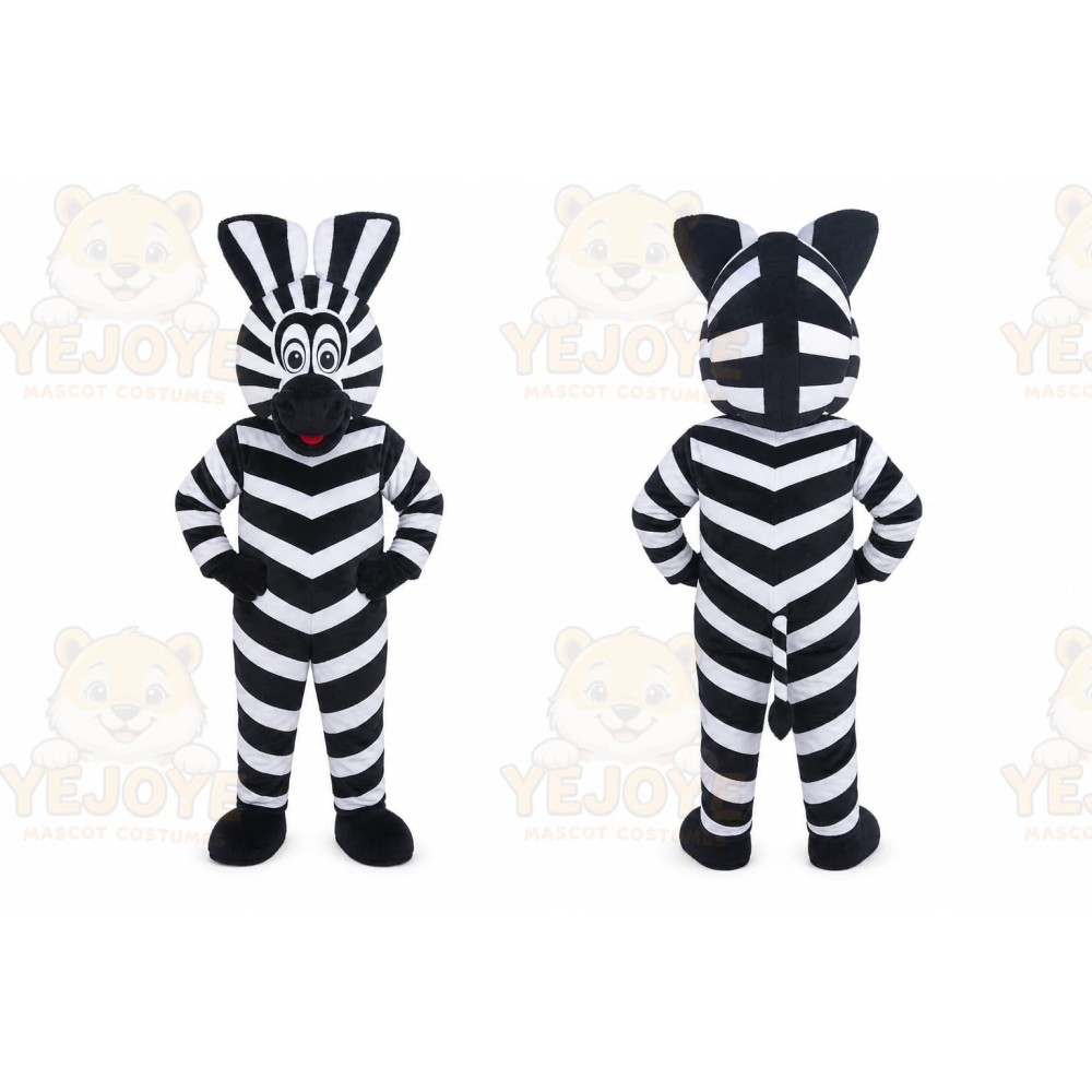 Zebra Mascot Costume for Adults Custom Logo Party Character Suit