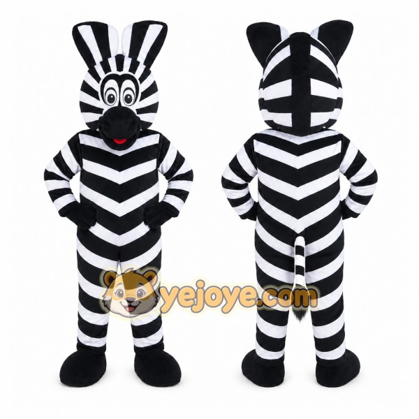 Zebra Mascot Costume for Adults Custom Logo Party Character Suit