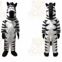 Zebra Mascot Costume for Adults Custom Logo Party Character Suit