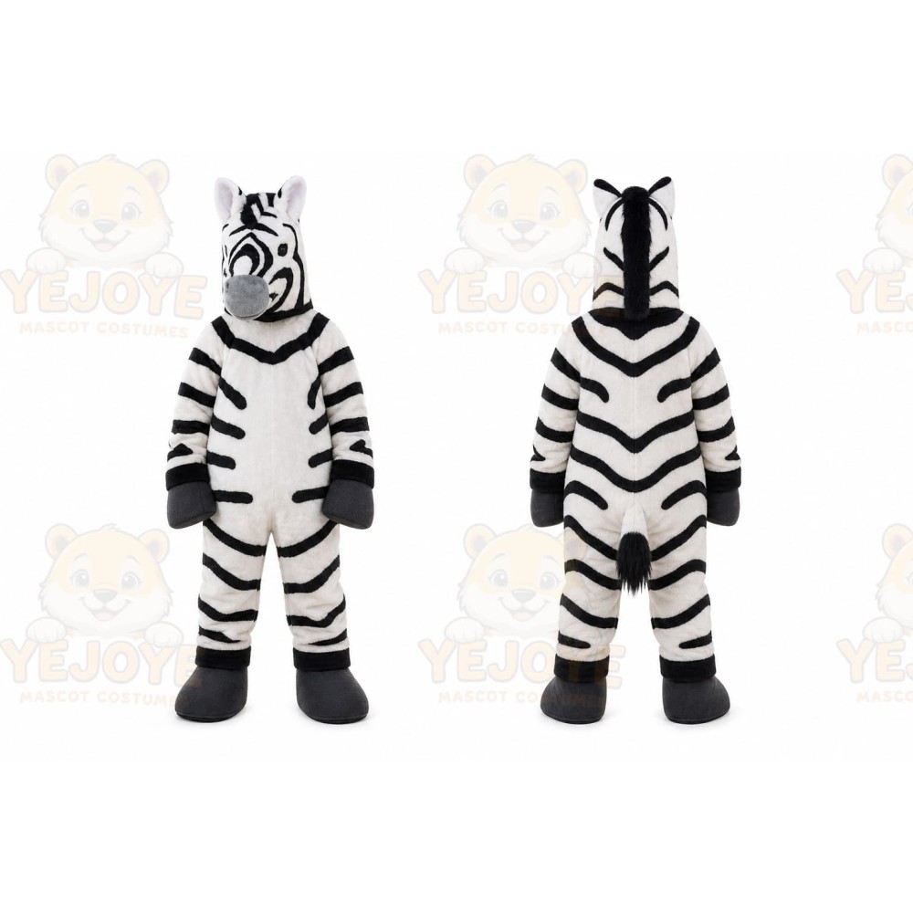 Zebra Mascot Costume for Adults Custom Logo Party Character Suit