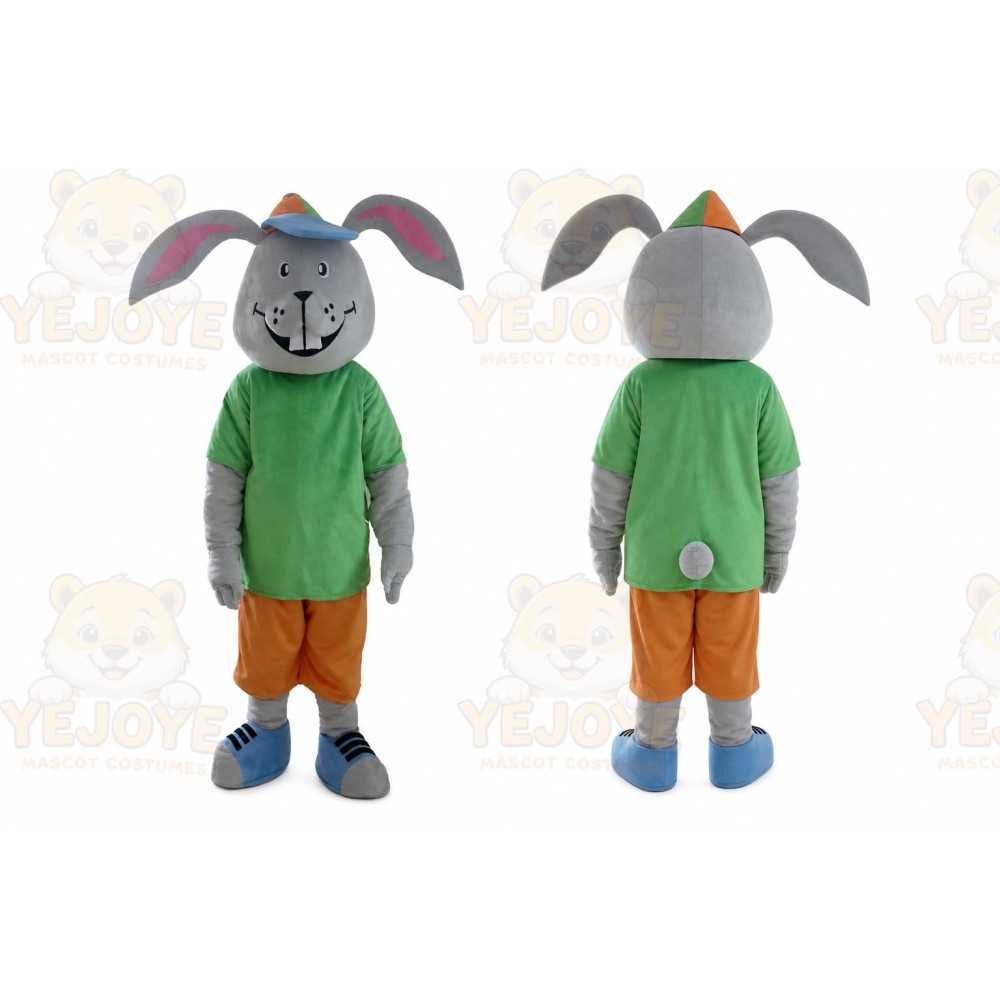 Rabbit Mascot Costume for Adults Custom Logo Party Character Suit