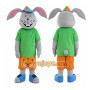Rabbit Mascot Costume for Adults Custom Logo Party Character Suit