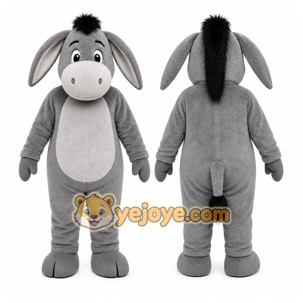 Donkey Mascot Costume for Adults Custom Logo Party Character Suit