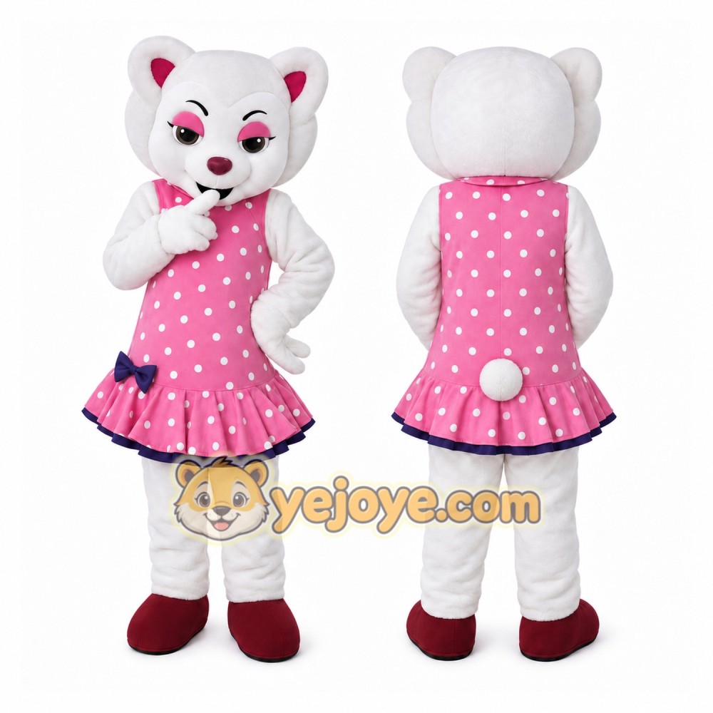 Bear Mascot Costume for Adults Custom Logo Party Character Suit