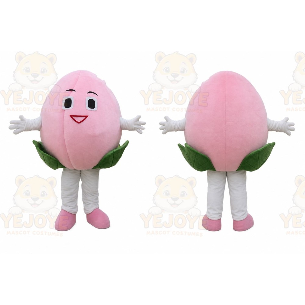 Peach Mascot Costume for Adults Custom Logo Party Character Suit