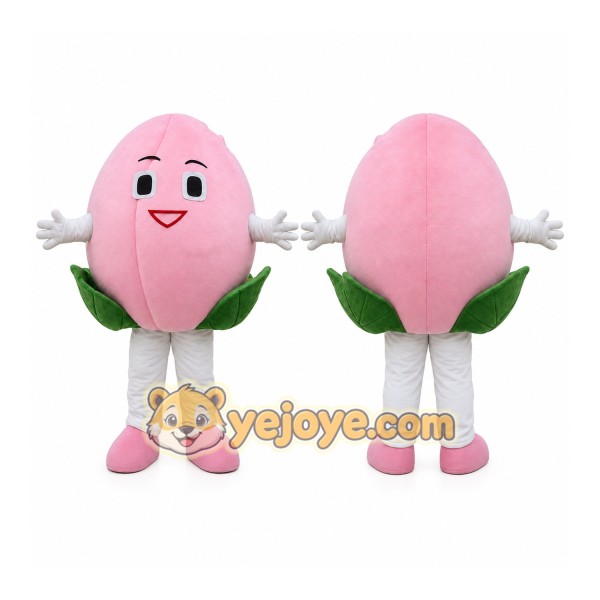 Peach Mascot Costume for Adults Custom Logo Party Character Suit