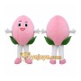Peach Mascot Costume for Adults Custom Logo Party Character Suit