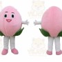 Peach Mascot Costume for Adults Custom Logo Party Character Suit