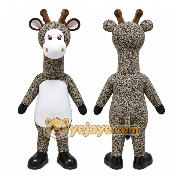 Giraffe Mascot Costume for Adults Custom Logo Party Character Suit