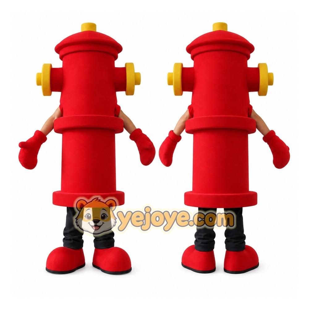 Fire Hydrant Mascot Costume for Adults Custom Logo Party Character Suit