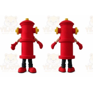 Fire Hydrant Mascot Costume for Adults Custom Logo Party Character Suit