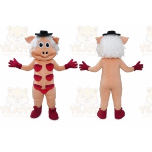 Pig Mascot Costume for Adults Custom Logo Party Character Suit