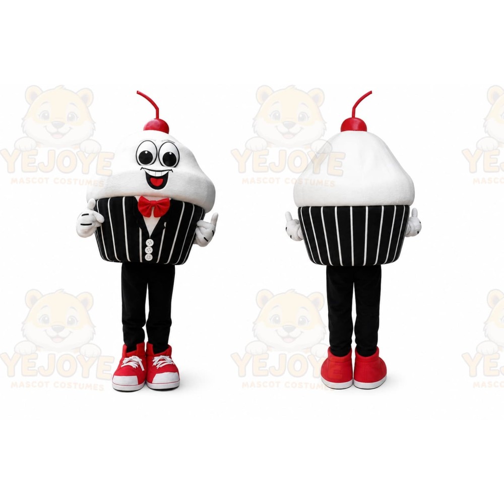 Cupcake Mascot Costume for Adults Custom Logo Party Character Suit