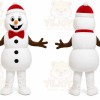 Snowman Mascot Costume for Adults Custom Logo Party Character Suit