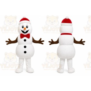 Snowman Mascot Costume for Adults Custom Logo Party Character Suit