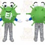 Virus Mascot Costume for Adults Custom Logo Party Character Suit