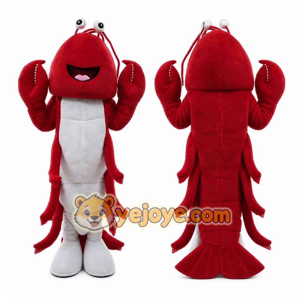Lobster Mascot Costume for Adults Custom Logo Party Character Suit