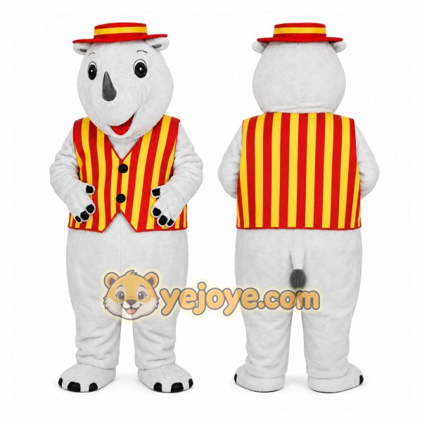 Rhino Mascot Costume for Adults Custom Logo Party Character Suit