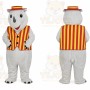 Bear Mascot Costume for Adults Custom Logo Party Character Suit