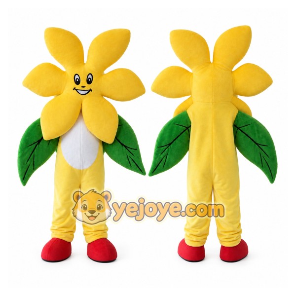 Flower Mascot Costume for Adults Custom Logo Party Character Suit