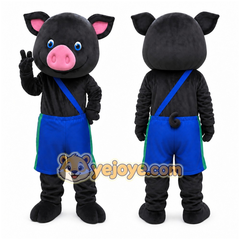 Pig Mascot Costume for Adults Custom Logo Party Character Suit