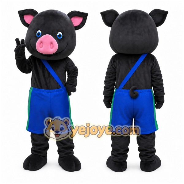 Pig Mascot Costume for Adults Custom Logo Party Character Suit