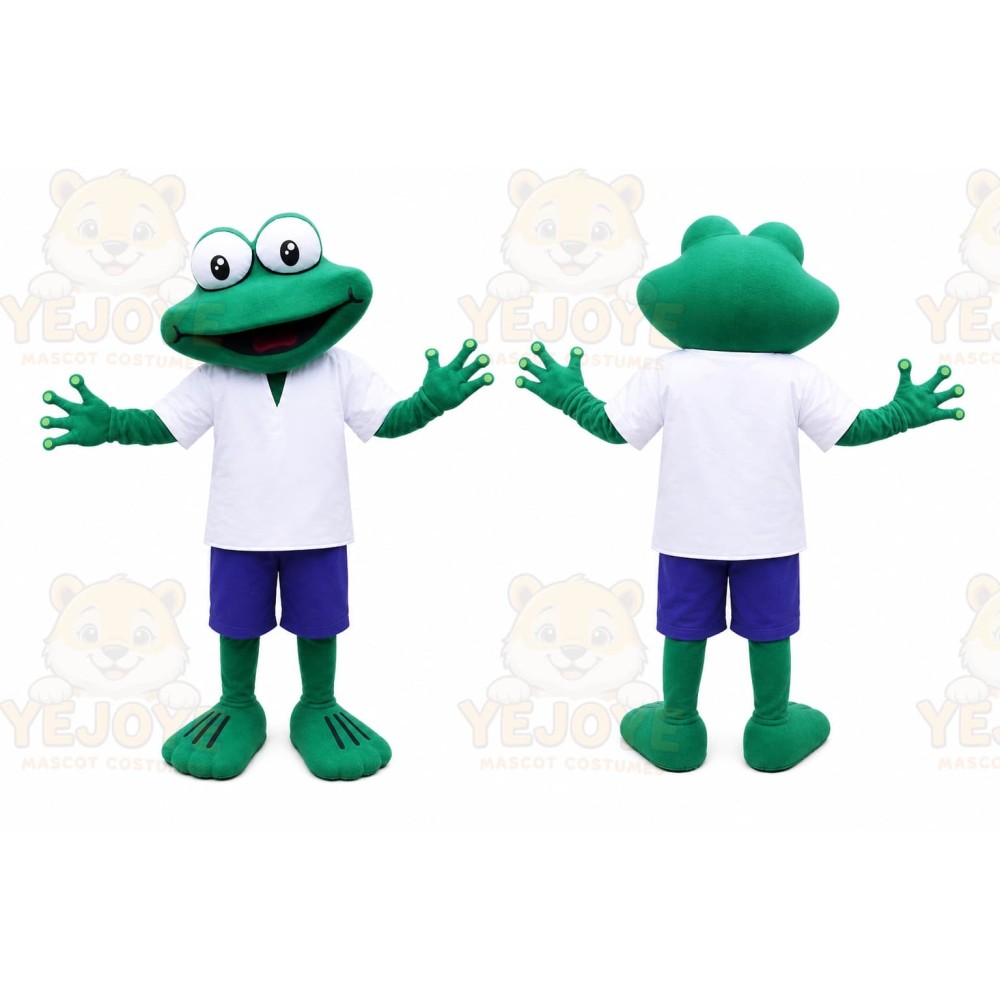 Frog Mascot Costume for Adults Custom Logo Party Character Suit