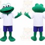 Frog Mascot Costume for Adults Custom Logo Party Character Suit