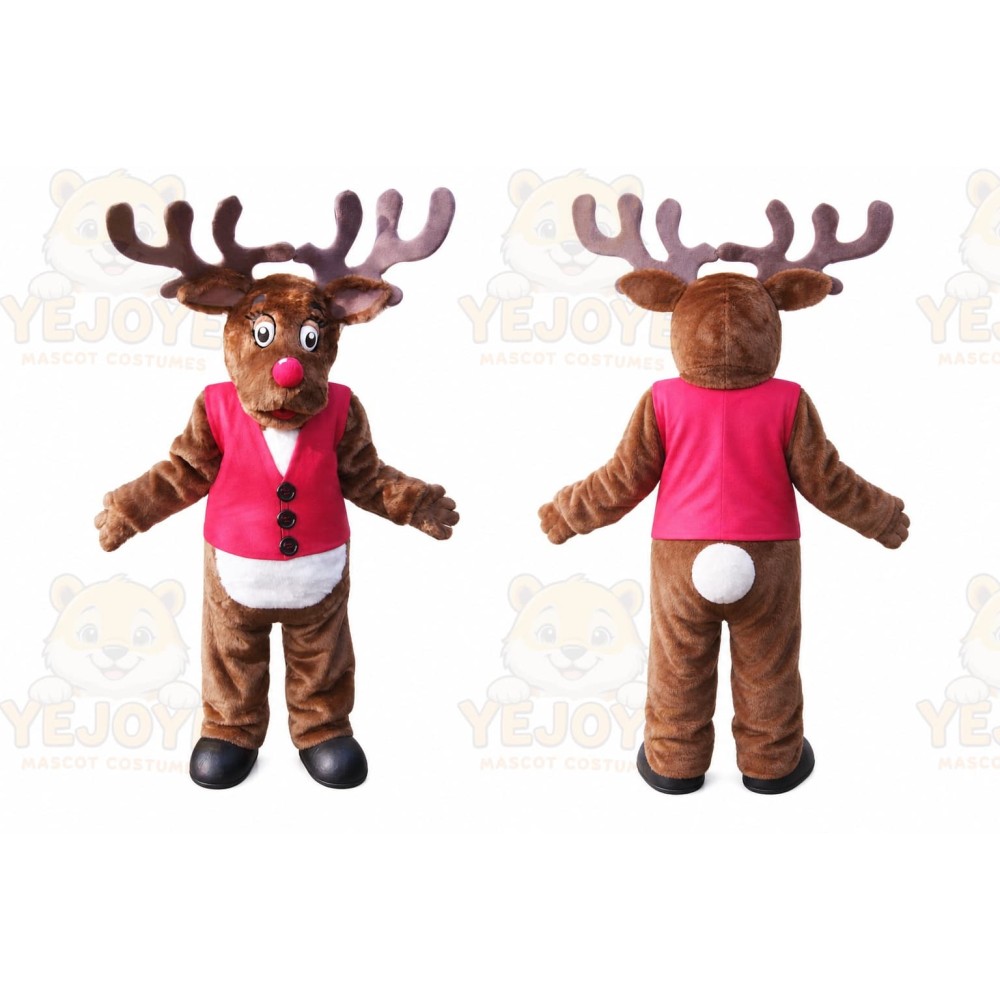Reindeer Mascot Costume for Adults Custom Logo Party Character Suit