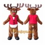 Reindeer Mascot Costume for Adults Custom Logo Party Character Suit