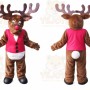Reindeer Mascot Costume for Adults Custom Logo Party Character Suit