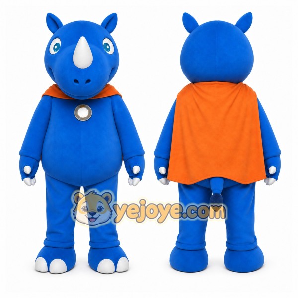 Rhino Mascot Costume for Adults Custom Logo Party Character Suit