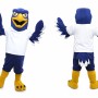 Blue Hawk Mascot Costume For Adult
