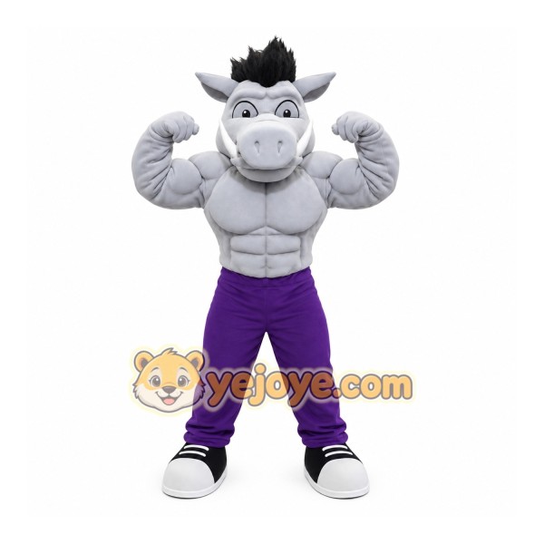 Power Hog Mascot Costume Power Hog Mascot Costume