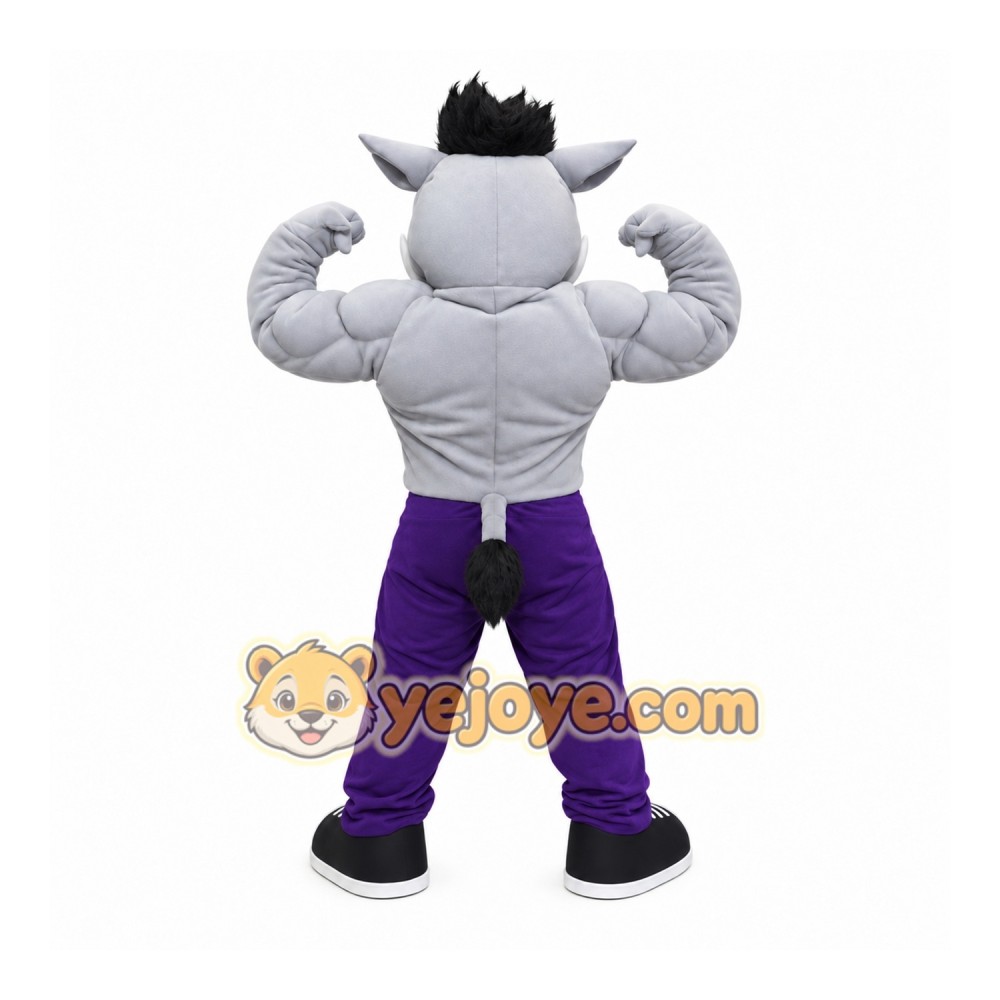 Power Hog Mascot Costume Power Hog Mascot Costume