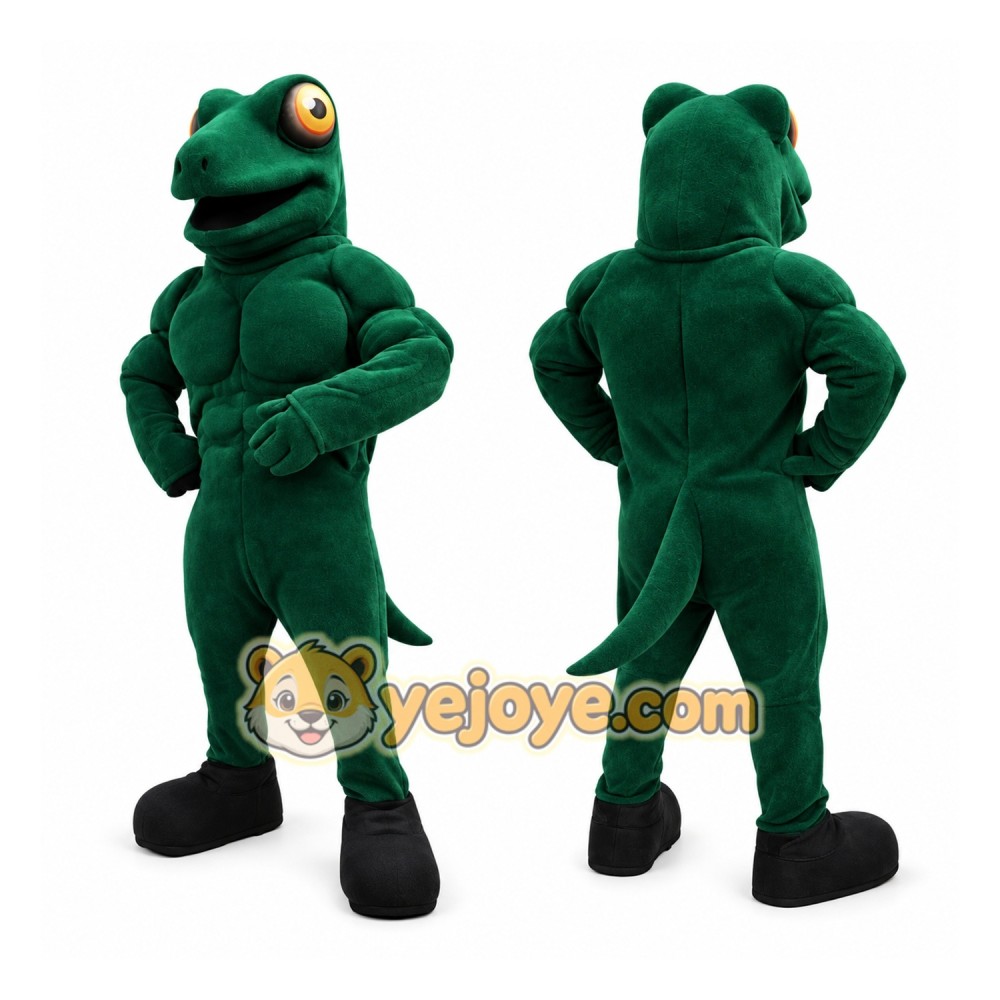 Green Lizard Mascot Costume Green Lizard Mascot Costume