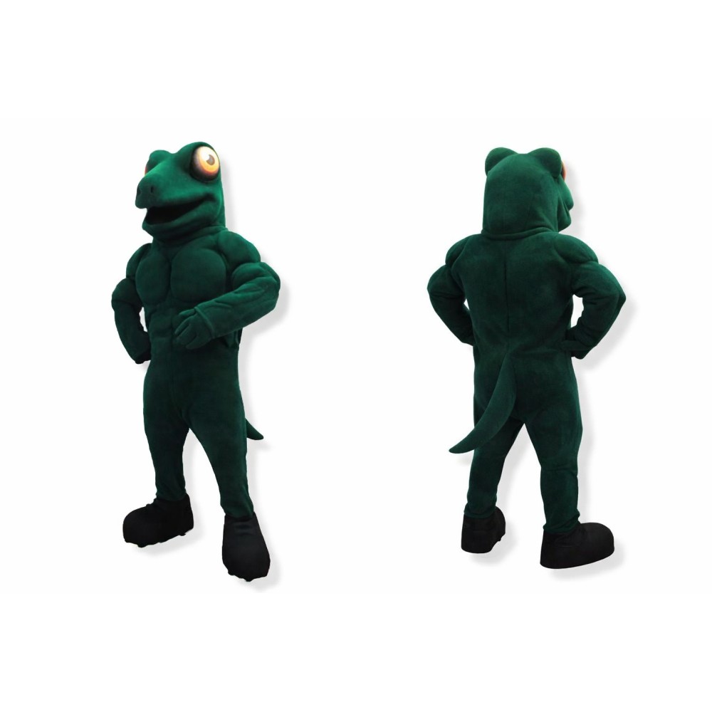 Green Lizard Mascot Costume