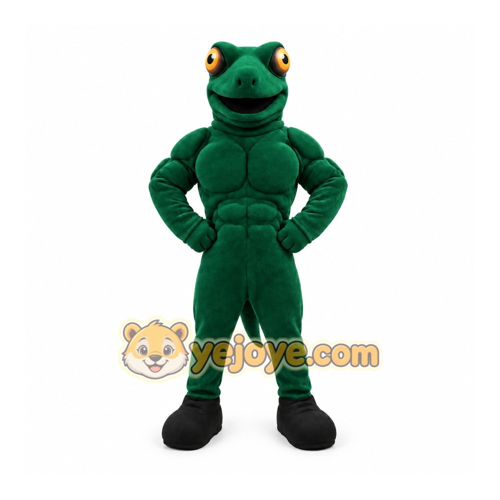Green Lizard Mascot Costume Green Lizard Mascot Costume
