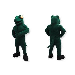 Green Lizard Mascot Costume