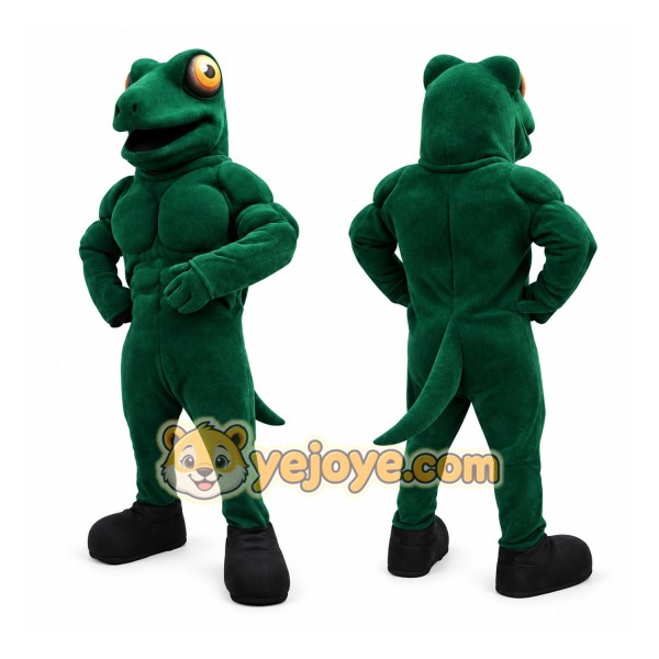 Green Lizard Mascot Costume