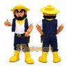 Yellow Hat Cowboy Mascot Costume Yellow Hat Cowboy Mascot Costume