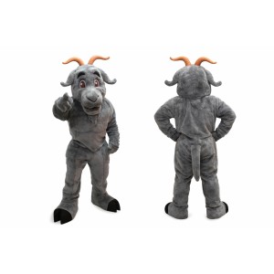 Gray Goat Mascot Costume