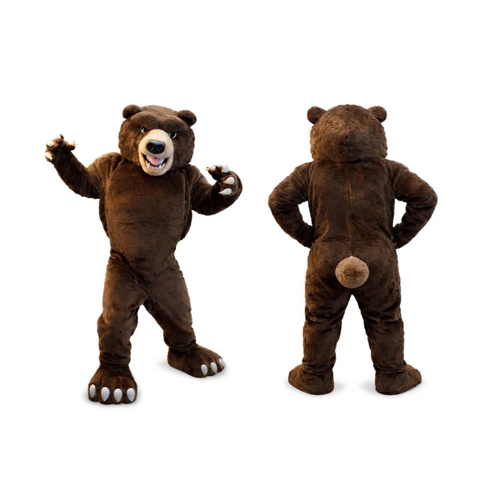Fierce Adult Brown Bear Mascot Costume
