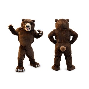 Fierce Adult Brown Bear Mascot Costume