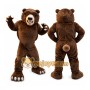 Fierce Adult Brown Bear Mascot Costume