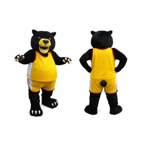 Power Black Bear Mascot Costume